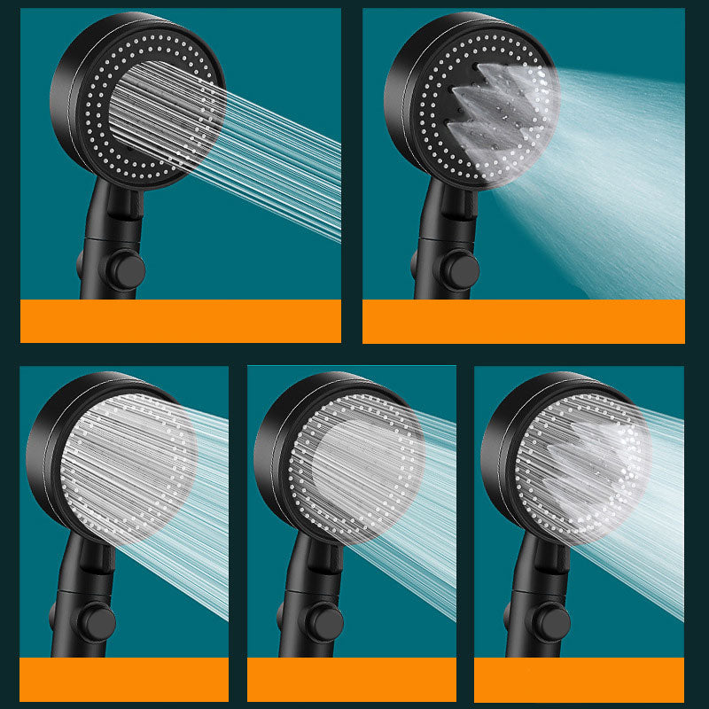 Contemporary Shower Head Combo Handheld Shower Head Plastic Wall-Mount Shower Head Clearhalo 'Bathroom Remodel & Bathroom Fixtures' 'Home Improvement' 'home_improvement' 'home_improvement_shower_heads' 'Shower Heads' 'shower_heads' 'Showers & Bathtubs Plumbing' 'Showers & Bathtubs' 6836623