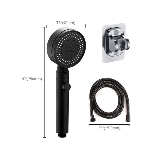 Contemporary Shower Head Combo Handheld Shower Head Plastic Wall-Mount Shower Head Clearhalo 'Bathroom Remodel & Bathroom Fixtures' 'Home Improvement' 'home_improvement' 'home_improvement_shower_heads' 'Shower Heads' 'shower_heads' 'Showers & Bathtubs Plumbing' 'Showers & Bathtubs' 6836633