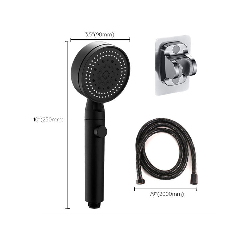 Contemporary Shower Head Combo Handheld Shower Head Plastic Wall-Mount Shower Head Clearhalo 'Bathroom Remodel & Bathroom Fixtures' 'Home Improvement' 'home_improvement' 'home_improvement_shower_heads' 'Shower Heads' 'shower_heads' 'Showers & Bathtubs Plumbing' 'Showers & Bathtubs' 6836634
