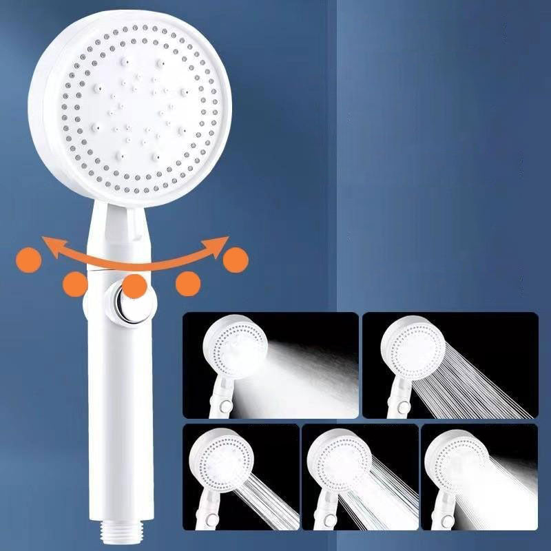 Contemporary Shower Head Combo Handheld Shower Head Plastic Wall-Mount Shower Combo Clearhalo 'Bathroom Remodel & Bathroom Fixtures' 'Home Improvement' 'home_improvement' 'home_improvement_shower_heads' 'Shower Heads' 'shower_heads' 'Showers & Bathtubs Plumbing' 'Showers & Bathtubs' 6836638