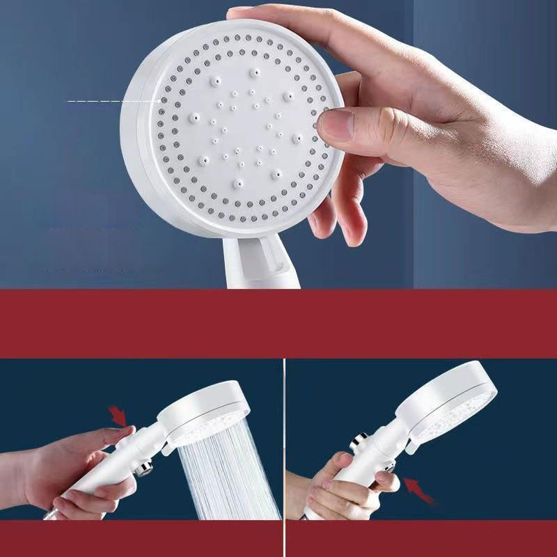 Contemporary Shower Head Combo Handheld Shower Head Plastic Wall-Mount Shower Combo Clearhalo 'Bathroom Remodel & Bathroom Fixtures' 'Home Improvement' 'home_improvement' 'home_improvement_shower_heads' 'Shower Heads' 'shower_heads' 'Showers & Bathtubs Plumbing' 'Showers & Bathtubs' 6836641