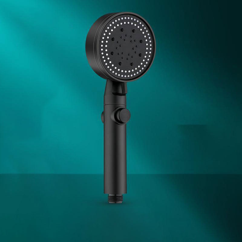 Contemporary Shower Head Combo Handheld Shower Head Plastic Wall-Mount Shower Combo Black Hand Shower None Clearhalo 'Bathroom Remodel & Bathroom Fixtures' 'Home Improvement' 'home_improvement' 'home_improvement_shower_heads' 'Shower Heads' 'shower_heads' 'Showers & Bathtubs Plumbing' 'Showers & Bathtubs' 6836648