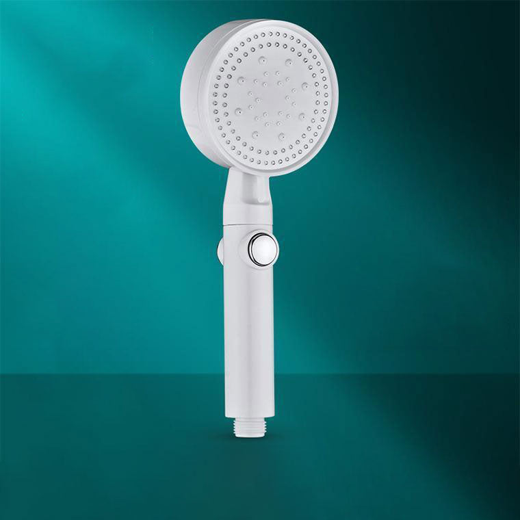 Contemporary Shower Head Combo Handheld Shower Head Plastic Wall-Mount Shower Combo White Hand Shower None Clearhalo 'Bathroom Remodel & Bathroom Fixtures' 'Home Improvement' 'home_improvement' 'home_improvement_shower_heads' 'Shower Heads' 'shower_heads' 'Showers & Bathtubs Plumbing' 'Showers & Bathtubs' 6836650
