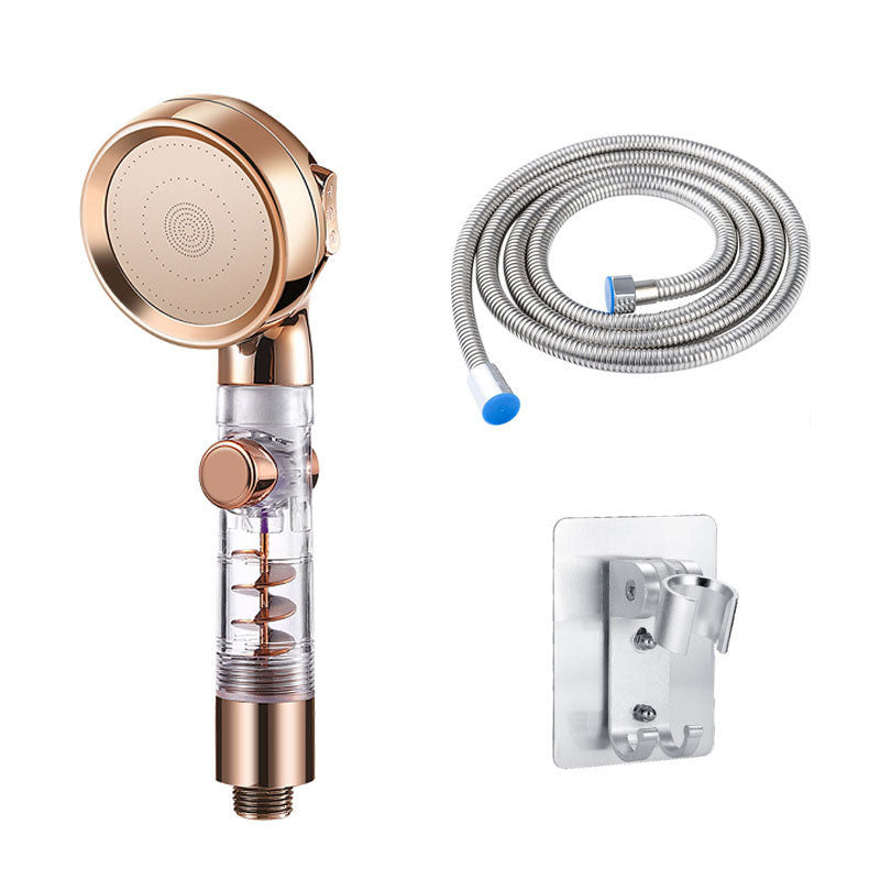 Contemporary Shower Combo Handheld Shower Head Plastic Wall-Mount Shower Head Combo Gold Shower Heads & Hose & Wall pedestal Clearhalo 'Bathroom Remodel & Bathroom Fixtures' 'Home Improvement' 'home_improvement' 'home_improvement_shower_heads' 'Shower Heads' 'shower_heads' 'Showers & Bathtubs Plumbing' 'Showers & Bathtubs' 6836675