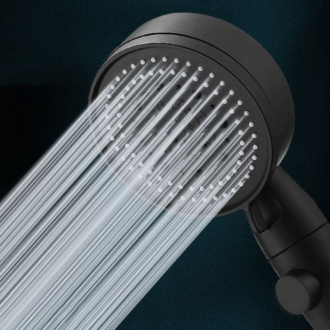 Contemporary Shower Head Combo Handheld Shower Head Plastic Wall-Mount Round Shower Head Clearhalo 'Bathroom Remodel & Bathroom Fixtures' 'Home Improvement' 'home_improvement' 'home_improvement_shower_heads' 'Shower Heads' 'shower_heads' 'Showers & Bathtubs Plumbing' 'Showers & Bathtubs' 6836720