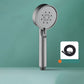 Contemporary Shower Head Combo Handheld Shower Head Plastic Wall-Mount Round Shower Head Gun Grey Shower Head with Hose Clearhalo 'Bathroom Remodel & Bathroom Fixtures' 'Home Improvement' 'home_improvement' 'home_improvement_shower_heads' 'Shower Heads' 'shower_heads' 'Showers & Bathtubs Plumbing' 'Showers & Bathtubs' 6836724
