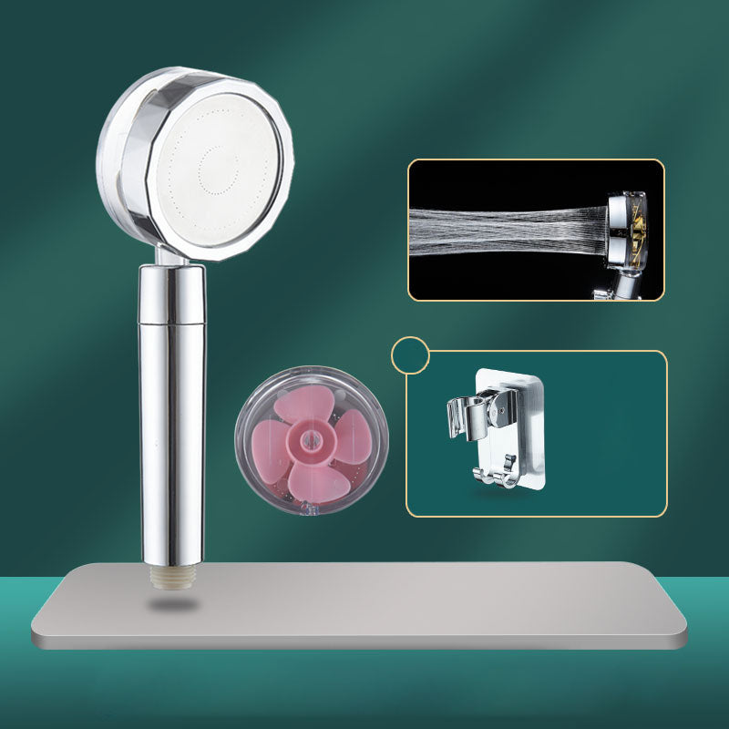 Contemporary Shower Head Combo Handheld Shower Head Plastic Wall-Mount Silver Shower Head Shower Head with Wall Pedestal None Clearhalo 'Bathroom Remodel & Bathroom Fixtures' 'Home Improvement' 'home_improvement' 'home_improvement_shower_heads' 'Shower Heads' 'shower_heads' 'Showers & Bathtubs Plumbing' 'Showers & Bathtubs' 6836755