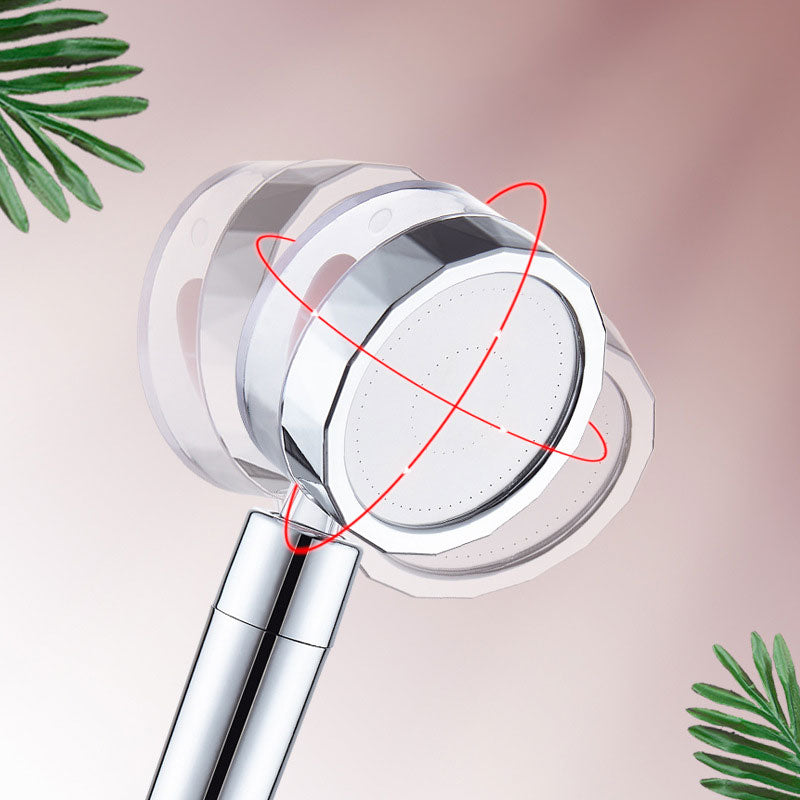 Contemporary Shower Head Combo Handheld Shower Head Plastic Wall-Mount Silver Shower Head Clearhalo 'Bathroom Remodel & Bathroom Fixtures' 'Home Improvement' 'home_improvement' 'home_improvement_shower_heads' 'Shower Heads' 'shower_heads' 'Showers & Bathtubs Plumbing' 'Showers & Bathtubs' 6836759