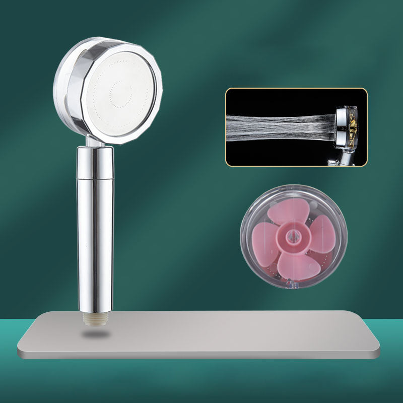 Contemporary Shower Head Combo Handheld Shower Head Plastic Wall-Mount Silver Shower Head Hand Shower None Clearhalo 'Bathroom Remodel & Bathroom Fixtures' 'Home Improvement' 'home_improvement' 'home_improvement_shower_heads' 'Shower Heads' 'shower_heads' 'Showers & Bathtubs Plumbing' 'Showers & Bathtubs' 6836760