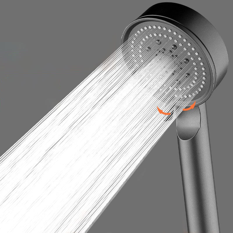 Contemporary Shower Head Combo Handheld Shower Head Plastic Wall-Mount Round Shower Combo Clearhalo 'Bathroom Remodel & Bathroom Fixtures' 'Home Improvement' 'home_improvement' 'home_improvement_shower_heads' 'Shower Heads' 'shower_heads' 'Showers & Bathtubs Plumbing' 'Showers & Bathtubs' 6836774