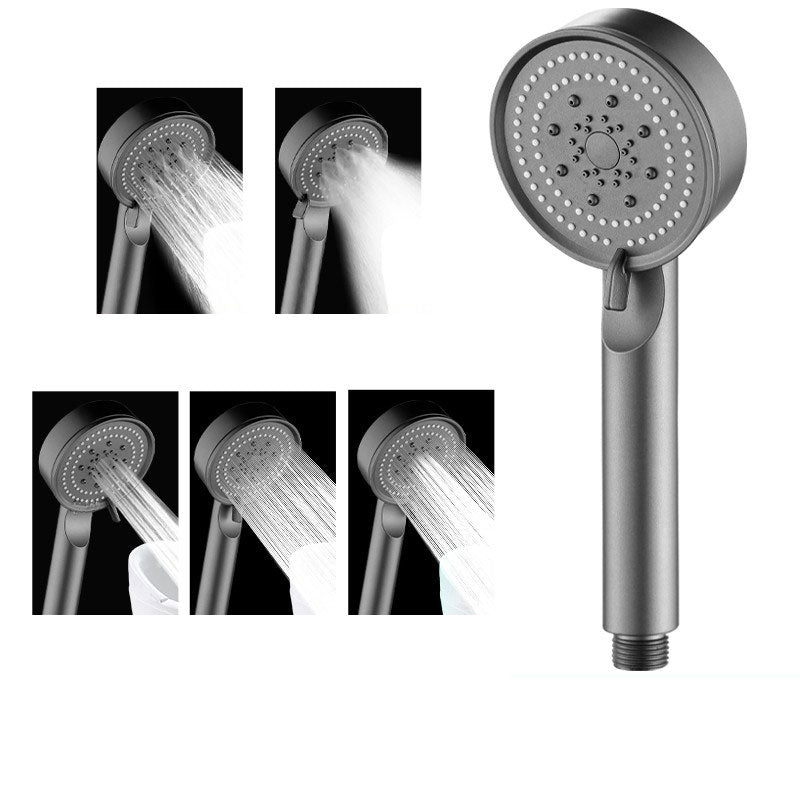 Contemporary Shower Head Combo Handheld Shower Head Plastic Wall-Mount Round Shower Combo Gun Grey Hand Shower None Clearhalo 'Bathroom Remodel & Bathroom Fixtures' 'Home Improvement' 'home_improvement' 'home_improvement_shower_heads' 'Shower Heads' 'shower_heads' 'Showers & Bathtubs Plumbing' 'Showers & Bathtubs' 6836781