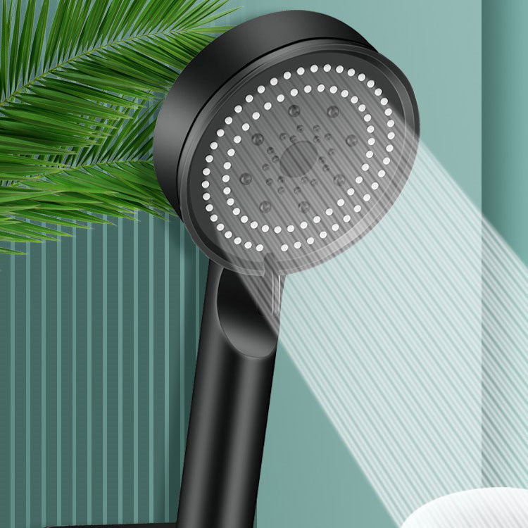 Contemporary Shower Head Combo Handheld Shower Head Plastic Wall-Mount Round Shower Combo Clearhalo 'Bathroom Remodel & Bathroom Fixtures' 'Home Improvement' 'home_improvement' 'home_improvement_shower_heads' 'Shower Heads' 'shower_heads' 'Showers & Bathtubs Plumbing' 'Showers & Bathtubs' 6836784
