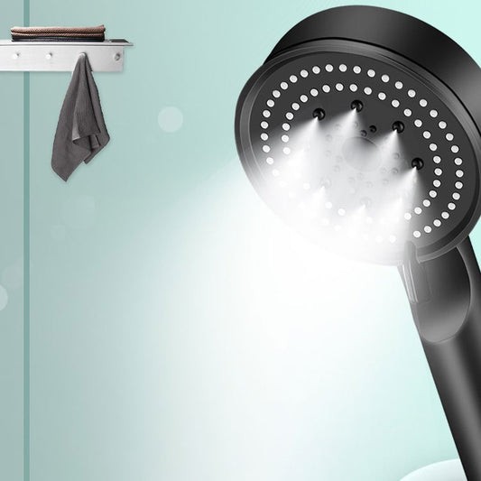 Contemporary Shower Head Combo Handheld Shower Head Plastic Wall-Mount Round Shower Combo Clearhalo 'Bathroom Remodel & Bathroom Fixtures' 'Home Improvement' 'home_improvement' 'home_improvement_shower_heads' 'Shower Heads' 'shower_heads' 'Showers & Bathtubs Plumbing' 'Showers & Bathtubs' 6836786