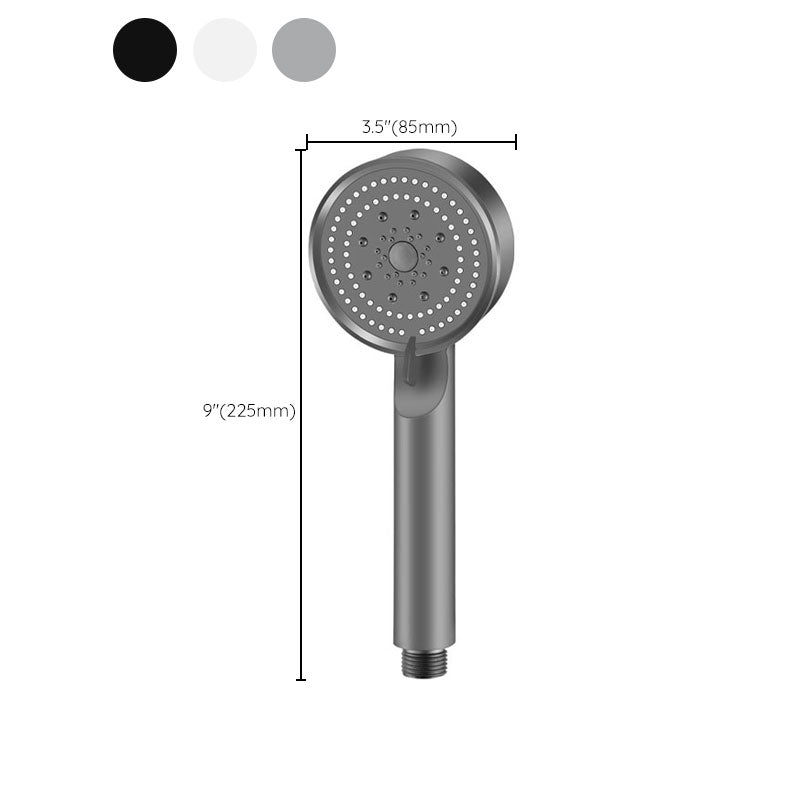 Contemporary Shower Head Combo Handheld Shower Head Plastic Wall-Mount Round Shower Combo Clearhalo 'Bathroom Remodel & Bathroom Fixtures' 'Home Improvement' 'home_improvement' 'home_improvement_shower_heads' 'Shower Heads' 'shower_heads' 'Showers & Bathtubs Plumbing' 'Showers & Bathtubs' 6836796