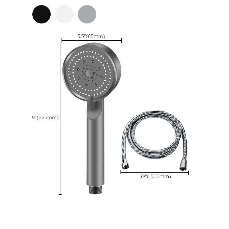 Contemporary Shower Head Combo Handheld Shower Head Plastic Wall-Mount Round Shower Combo Clearhalo 'Bathroom Remodel & Bathroom Fixtures' 'Home Improvement' 'home_improvement' 'home_improvement_shower_heads' 'Shower Heads' 'shower_heads' 'Showers & Bathtubs Plumbing' 'Showers & Bathtubs' 6836797