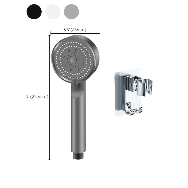 Contemporary Shower Head Combo Handheld Shower Head Plastic Wall-Mount Round Shower Combo Clearhalo 'Bathroom Remodel & Bathroom Fixtures' 'Home Improvement' 'home_improvement' 'home_improvement_shower_heads' 'Shower Heads' 'shower_heads' 'Showers & Bathtubs Plumbing' 'Showers & Bathtubs' 6836801