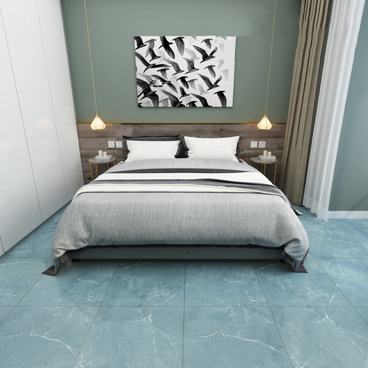 Peel and Stick Vinyl Flooring Low Gloss PVC Flooring with Marble Look Blue Clearhalo 'Flooring 'Home Improvement' 'home_improvement' 'home_improvement_vinyl_flooring' 'Vinyl Flooring' 'vinyl_flooring' Walls and Ceiling' 6836909