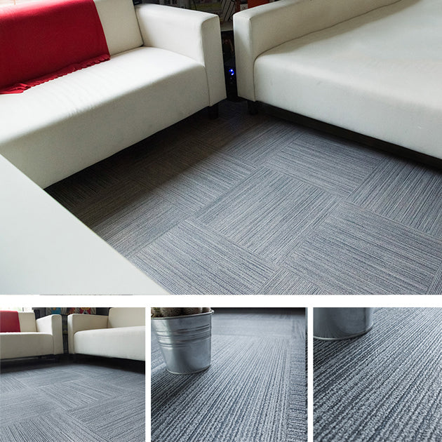Peel and Stick Vinyl Flooring Fabric Look Vinyl Flooring with Square Edge Grey Clearhalo 'Flooring 'Home Improvement' 'home_improvement' 'home_improvement_vinyl_flooring' 'Vinyl Flooring' 'vinyl_flooring' Walls and Ceiling' 6837045