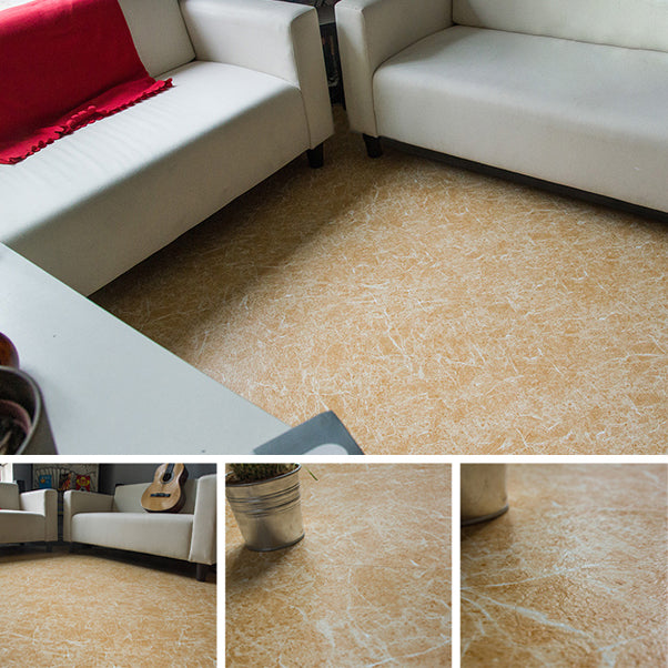 Peel and Stick Vinyl Flooring Fabric Look Vinyl Flooring with Square Edge Yellow White Clearhalo 'Flooring 'Home Improvement' 'home_improvement' 'home_improvement_vinyl_flooring' 'Vinyl Flooring' 'vinyl_flooring' Walls and Ceiling' 6837055