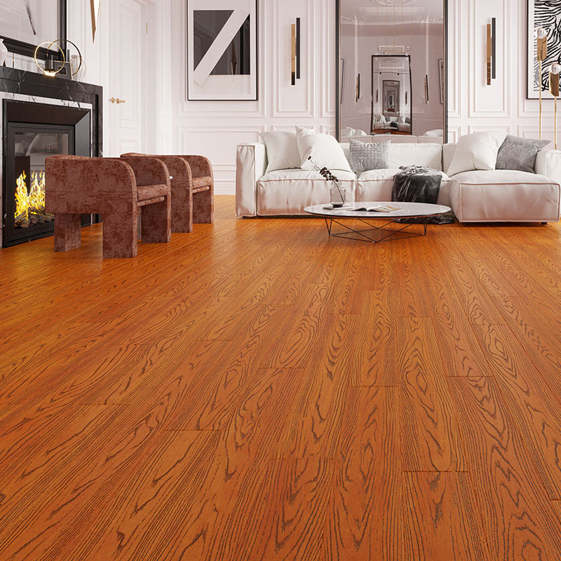 Wooden Laminate Floor Water-Resistant Tongue and Groove Llocking Laminate Plank Flooring Teak Clearhalo 'Flooring 'Home Improvement' 'home_improvement' 'home_improvement_laminate_flooring' 'Laminate Flooring' 'laminate_flooring' Walls and Ceiling' 6837193