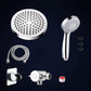 Modern Standard Double Shower Set Round Metal Adjustable Spray Pattern Showerhead Clearhalo 'Bathroom Remodel & Bathroom Fixtures' 'Home Improvement' 'home_improvement' 'home_improvement_shower_heads' 'Shower Heads' 'shower_heads' 'Showers & Bathtubs Plumbing' 'Showers & Bathtubs' 6837384