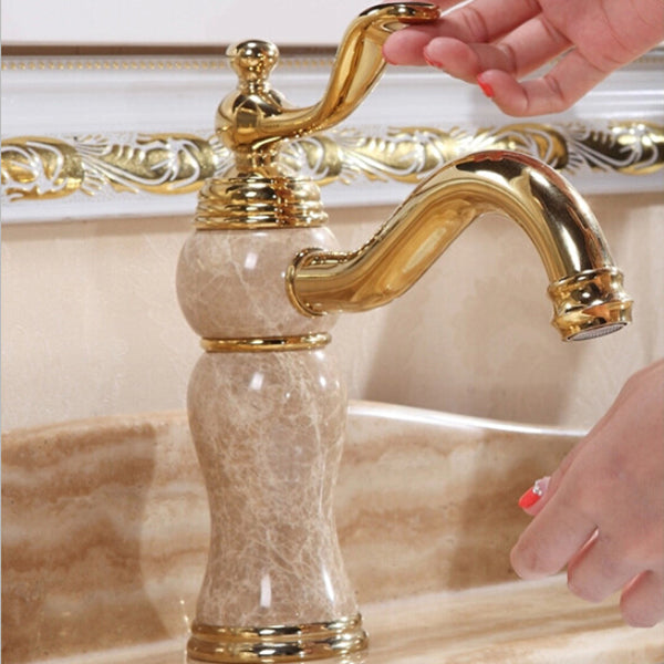 Luxury Vessel Sink Faucet Brass Lever Handles Basin Lavatory Faucet Clearhalo 'Bathroom Remodel & Bathroom Fixtures' 'Bathroom Sink Faucets' 'Bathroom Sinks & Faucet Components' 'bathroom_sink_faucets' 'Home Improvement' 'home_improvement' 'home_improvement_bathroom_sink_faucets' 6841794