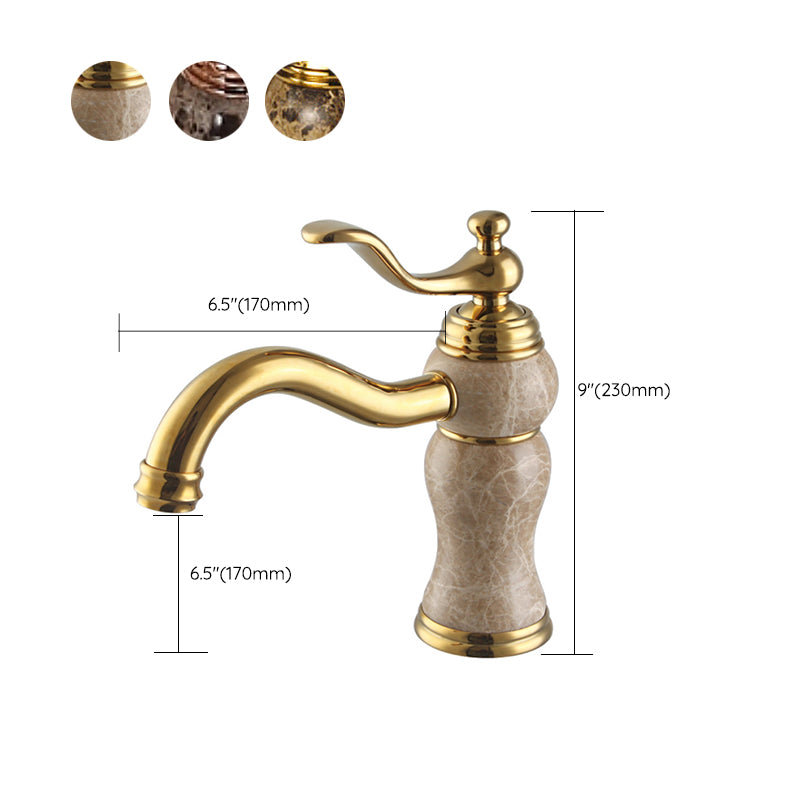Luxury Vessel Sink Faucet Brass Lever Handles Basin Lavatory Faucet Clearhalo 'Bathroom Remodel & Bathroom Fixtures' 'Bathroom Sink Faucets' 'Bathroom Sinks & Faucet Components' 'bathroom_sink_faucets' 'Home Improvement' 'home_improvement' 'home_improvement_bathroom_sink_faucets' 6841797