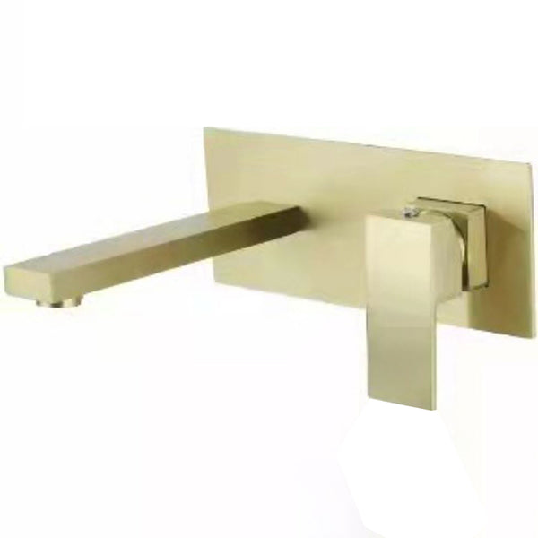 Modern Wall Mounted Faucets Copper Widespread Wall Mounted Bathroom Sink Faucet Clearhalo 'Bathroom Remodel & Bathroom Fixtures' 'Bathroom Sink Faucets' 'Bathroom Sinks & Faucet Components' 'bathroom_sink_faucets' 'Home Improvement' 'home_improvement' 'home_improvement_bathroom_sink_faucets' 6841808