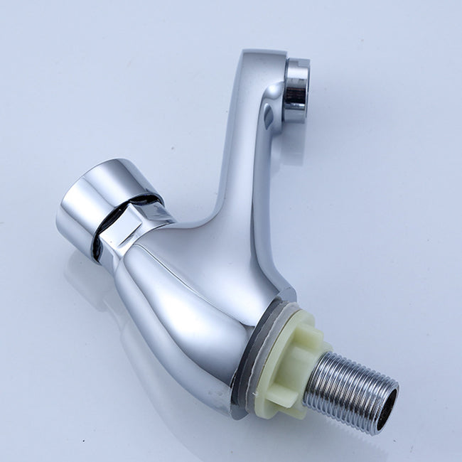 Modern Vessel Sink Faucet Brass Knob Handle Low Arc Basin Lavatory Faucet Clearhalo 'Bathroom Remodel & Bathroom Fixtures' 'Bathroom Sink Faucets' 'Bathroom Sinks & Faucet Components' 'bathroom_sink_faucets' 'Home Improvement' 'home_improvement' 'home_improvement_bathroom_sink_faucets' 6841844