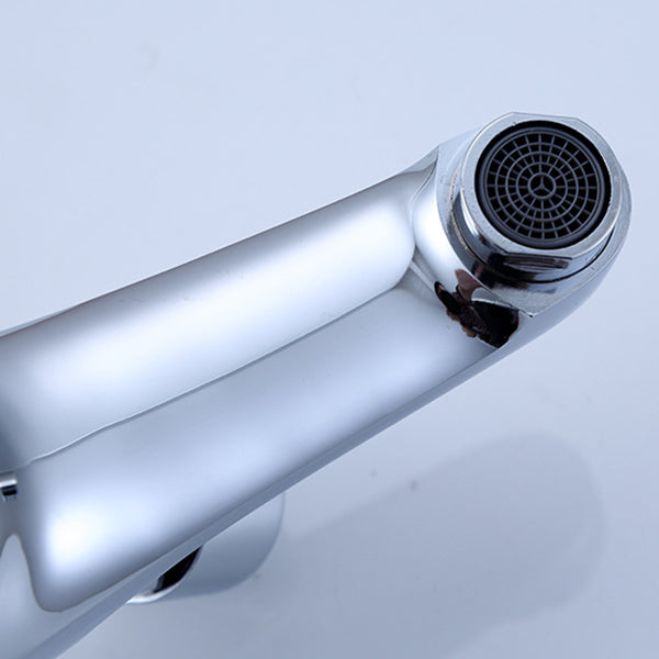 Modern Vessel Sink Faucet Brass Knob Handle Low Arc Basin Lavatory Faucet Clearhalo 'Bathroom Remodel & Bathroom Fixtures' 'Bathroom Sink Faucets' 'Bathroom Sinks & Faucet Components' 'bathroom_sink_faucets' 'Home Improvement' 'home_improvement' 'home_improvement_bathroom_sink_faucets' 6841847