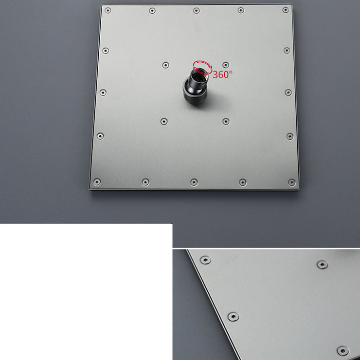 Modern Shower Set Brass Adjustable Shower Head Ceiling Mounted Shower Head Combo Clearhalo 'Bathroom Remodel & Bathroom Fixtures' 'Home Improvement' 'home_improvement' 'home_improvement_shower_faucets' 'Shower Faucets & Systems' 'shower_faucets' 'Showers & Bathtubs Plumbing' 'Showers & Bathtubs' 6841900