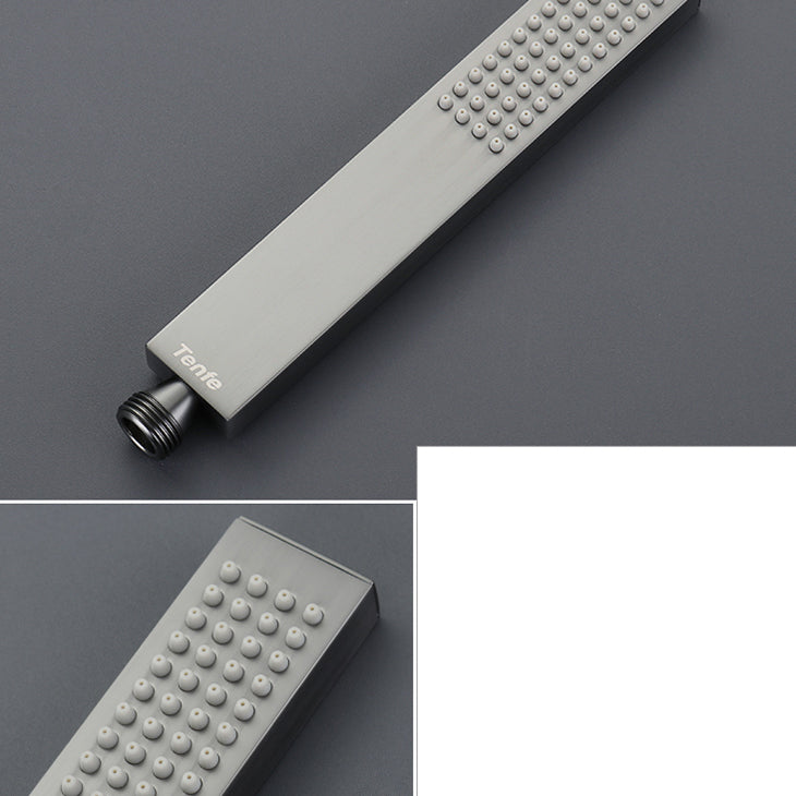 Modern Shower Set Brass Adjustable Shower Head Ceiling Mounted Shower Head Combo Clearhalo 'Bathroom Remodel & Bathroom Fixtures' 'Home Improvement' 'home_improvement' 'home_improvement_shower_faucets' 'Shower Faucets & Systems' 'shower_faucets' 'Showers & Bathtubs Plumbing' 'Showers & Bathtubs' 6841903