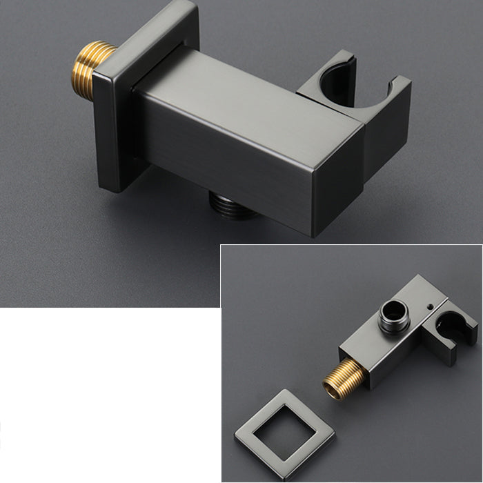 Modern Shower Set Brass Adjustable Shower Head Ceiling Mounted Shower Head Combo Clearhalo 'Bathroom Remodel & Bathroom Fixtures' 'Home Improvement' 'home_improvement' 'home_improvement_shower_faucets' 'Shower Faucets & Systems' 'shower_faucets' 'Showers & Bathtubs Plumbing' 'Showers & Bathtubs' 6841904