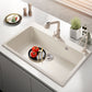 Modern Single Bowl Sink Solid Color Kitchen Sink with Overflow Hole 28.3"L x 18.5"W x 7.9"H Sink with Faucet Tobacco Pull Out Water Filter Double Faucet Clearhalo 'Home Improvement' 'home_improvement' 'home_improvement_kitchen_sinks' 'Kitchen Remodel & Kitchen Fixtures' 'Kitchen Sinks & Faucet Components' 'Kitchen Sinks' 'kitchen_sinks' 6842037