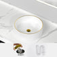 Traditional Vessel Sink Rectangular Porcelain with Overflow And Drain Assembly Wash Stand 15.7"L x 15.7"W x 5.1"H Sink Clearhalo 'Bathroom Remodel & Bathroom Fixtures' 'Bathroom Sinks & Faucet Components' 'Bathroom Sinks' 'bathroom_sink' 'Home Improvement' 'home_improvement' 'home_improvement_bathroom_sink' 6842081