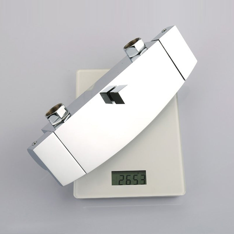 Wall Mounted Metal Freestanding Tub Filler Two Handles Freestanding Faucet Clearhalo 'Bathroom Remodel & Bathroom Fixtures' 'Bathtub Faucets' 'bathtub_faucets' 'Home Improvement' 'home_improvement' 'home_improvement_bathtub_faucets' 6842314