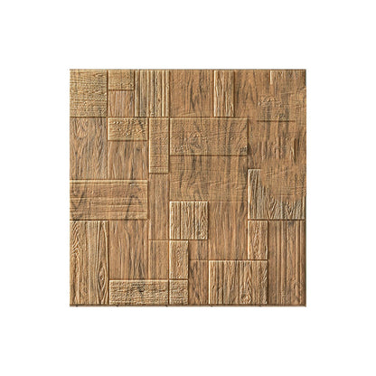 Modern Tin Backsplash Paneling Smooth Wall Ceiling Wood Board Set of 1 Yellow Clearhalo 'Flooring 'Home Improvement' 'home_improvement' 'home_improvement_wall_paneling' 'Wall Paneling' 'wall_paneling' 'Walls & Ceilings' Walls and Ceiling' 6842483