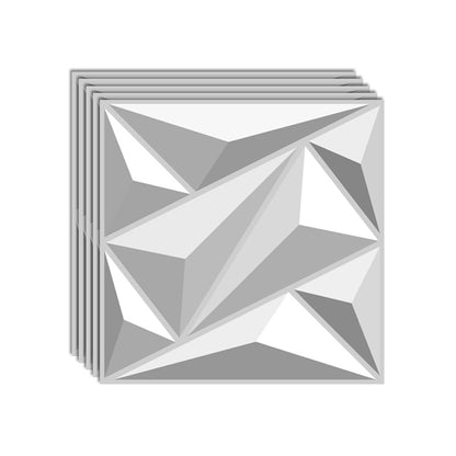 Modern Style Wall Plank 3D Print Bathroom Living Room Wall Panels Set of 40 in White 120-Piece Set Clearhalo 'Flooring 'Home Improvement' 'home_improvement' 'home_improvement_wall_paneling' 'Wall Paneling' 'wall_paneling' 'Walls & Ceilings' Walls and Ceiling' 6842516