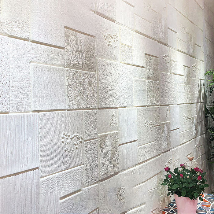 Modern Style Wall Plank 3D Print Bathroom Living Room Wall Panels Set of 40 Clearhalo 'Flooring 'Home Improvement' 'home_improvement' 'home_improvement_wall_paneling' 'Wall Paneling' 'wall_paneling' 'Walls & Ceilings' Walls and Ceiling' 6842523