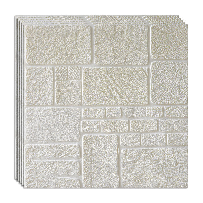 Modern Style Wall Plank 3D Print Bathroom Living Room Wall Panels Set of 40 White Antique Clearhalo 'Flooring 'Home Improvement' 'home_improvement' 'home_improvement_wall_paneling' 'Wall Paneling' 'wall_paneling' 'Walls & Ceilings' Walls and Ceiling' 6842535