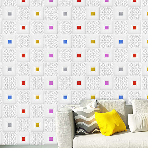 Modern Tin Backsplash Paneling Smooth Wall Ceiling XPE Cotton Set of 1 Clearhalo 'Flooring 'Home Improvement' 'home_improvement' 'home_improvement_wall_paneling' 'Wall Paneling' 'wall_paneling' 'Walls & Ceilings' Walls and Ceiling' 6842599