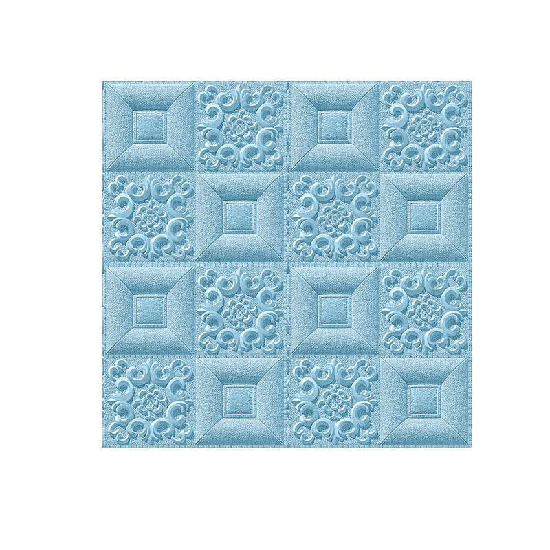 Modern Tin Backsplash Paneling Smooth Wall Ceiling XPE Cotton Set of 1 Light Blue 0.16" Clearhalo 'Flooring 'Home Improvement' 'home_improvement' 'home_improvement_wall_paneling' 'Wall Paneling' 'wall_paneling' 'Walls & Ceilings' Walls and Ceiling' 6842601