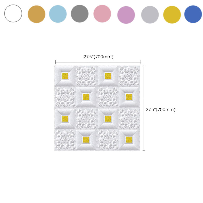 Modern Tin Backsplash Paneling Smooth Wall Ceiling XPE Cotton Set of 1 Clearhalo 'Flooring 'Home Improvement' 'home_improvement' 'home_improvement_wall_paneling' 'Wall Paneling' 'wall_paneling' 'Walls & Ceilings' Walls and Ceiling' 6842603