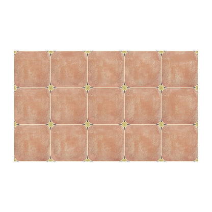 Peel and Stick PVC Flooring Low Gloss Vinyl Flooring with Square Edge Orange Clearhalo 'Flooring 'Home Improvement' 'home_improvement' 'home_improvement_vinyl_flooring' 'Vinyl Flooring' 'vinyl_flooring' Walls and Ceiling' 6842618