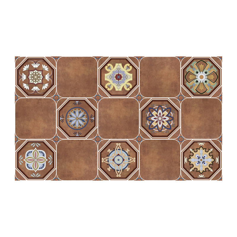 Peel and Stick Vinyl Flooring Matte Vinyl Flooring with Waterproof Brown Yellow 0.02" Clearhalo 'Flooring 'Home Improvement' 'home_improvement' 'home_improvement_vinyl_flooring' 'Vinyl Flooring' 'vinyl_flooring' Walls and Ceiling' 6842648