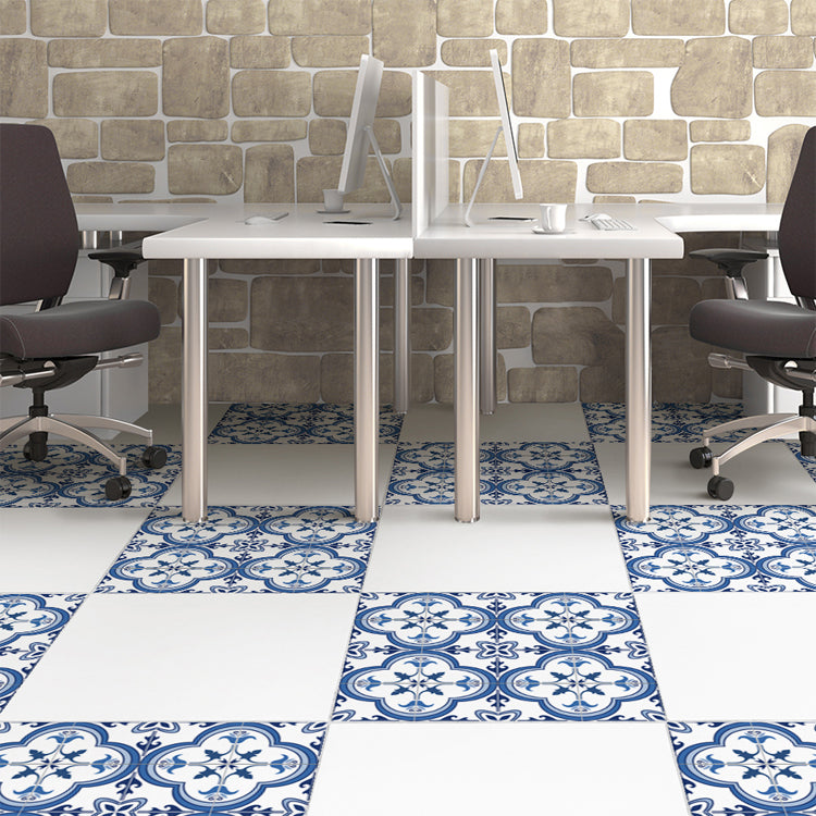 Peel and Stick Vinyl Flooring Porcelain Tile Look Vinyl Flooring Clearhalo 'Flooring 'Home Improvement' 'home_improvement' 'home_improvement_vinyl_flooring' 'Vinyl Flooring' 'vinyl_flooring' Walls and Ceiling' 6842711