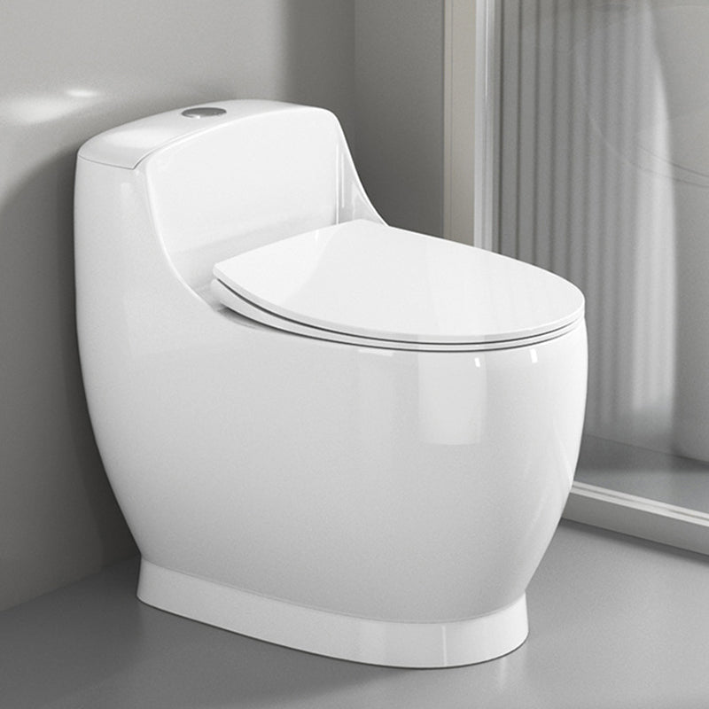 Modern 1-Piece Flush Toilet Floor Mount Urine Toilet for Bathroom 16"L x 25"W x 24"H White 12" Clearhalo 'Bathroom Remodel & Bathroom Fixtures' 'Home Improvement' 'home_improvement' 'home_improvement_toilets' 'Toilets & Bidets' 'Toilets' 6842857