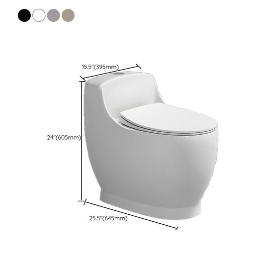 Modern 1-Piece Flush Toilet Floor Mount Urine Toilet for Bathroom Clearhalo 'Bathroom Remodel & Bathroom Fixtures' 'Home Improvement' 'home_improvement' 'home_improvement_toilets' 'Toilets & Bidets' 'Toilets' 6842882
