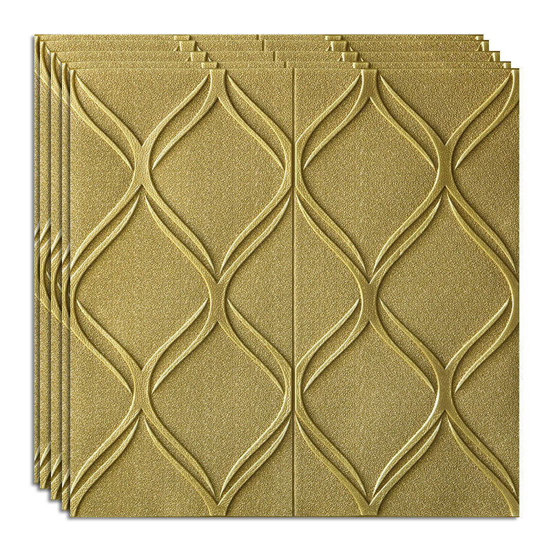 Modern Wall Paneling 3D Print Wall Interior Wall Panels Set of 40 Bronze Clearhalo 'Flooring 'Home Improvement' 'home_improvement' 'home_improvement_wall_paneling' 'Wall Paneling' 'wall_paneling' 'Walls & Ceilings' Walls and Ceiling' 6842953