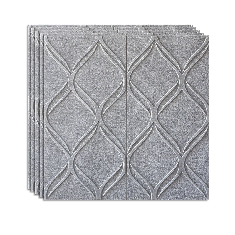 Modern Wall Paneling 3D Print Wall Interior Wall Panels Set of 40 Light Gray Clearhalo 'Flooring 'Home Improvement' 'home_improvement' 'home_improvement_wall_paneling' 'Wall Paneling' 'wall_paneling' 'Walls & Ceilings' Walls and Ceiling' 6842956